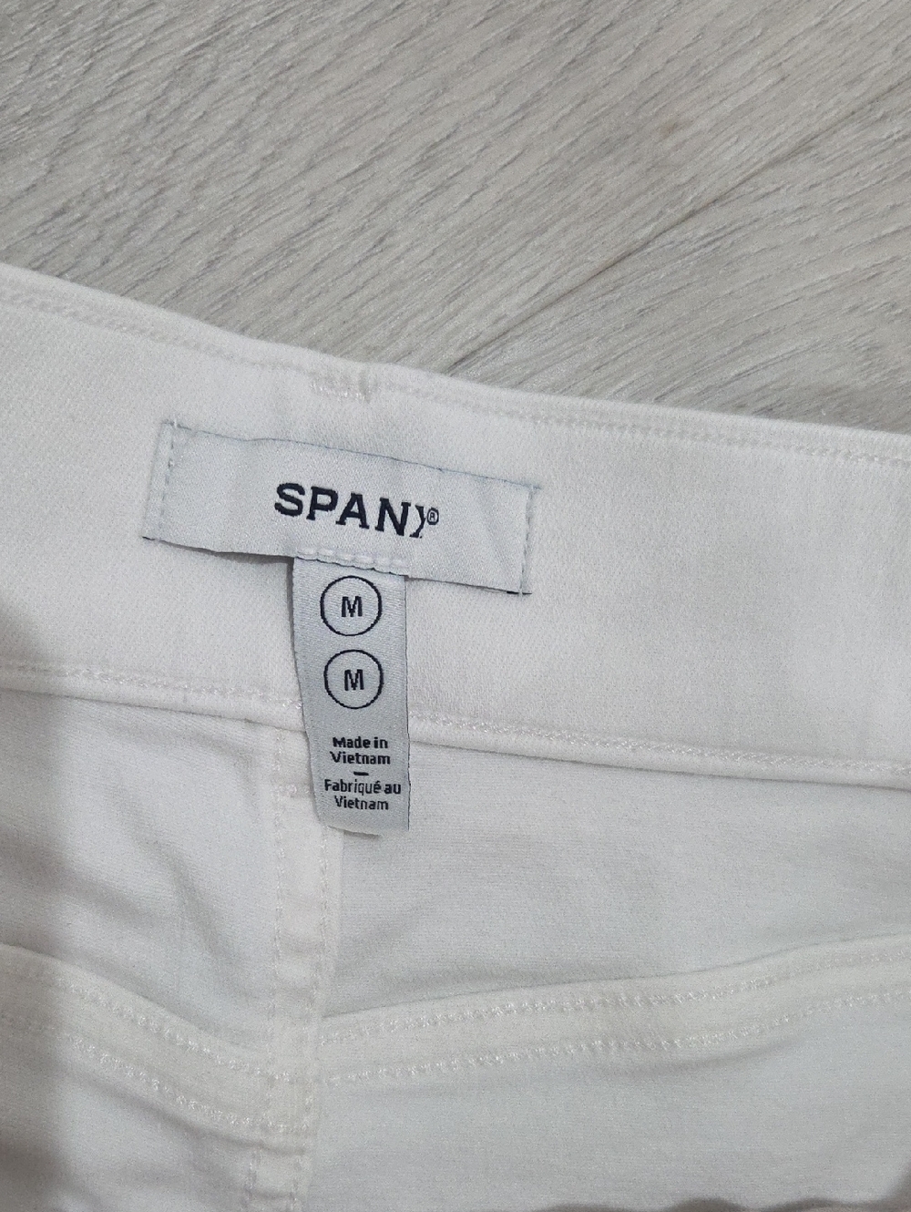 Spanx White Wide Leg High Rise Cropped Jeans, Medium - Picture 5 of 8